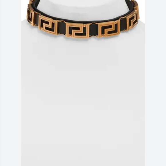 NWT Versace Greca Leather Metal Chocker! - Picture 13 of 15